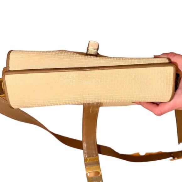 Bally Vintage (1970s) Monogram Canvas & Leather Crossbody Bag Made in Italy - Picture 10 of 13